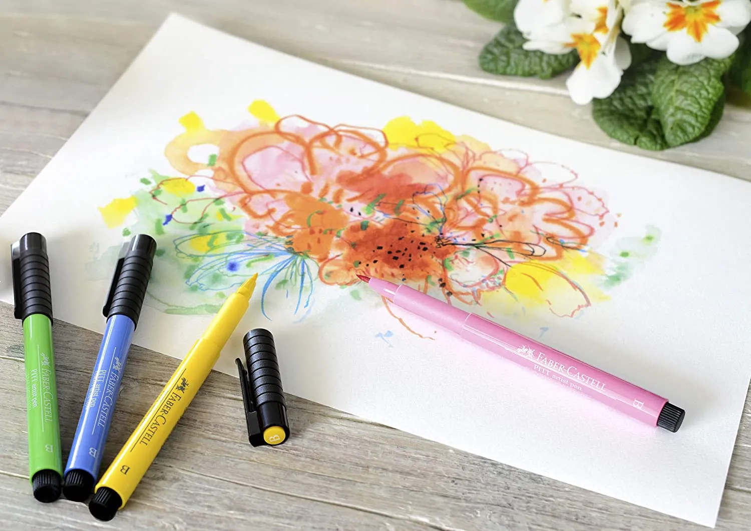 FABER-CASTELL PITT ARTIST Pen Broad - (Pack of 24)