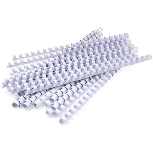 Fellowes Plastic Binding Combs Round 21 Loop 10Mm A4 White Pack 100
