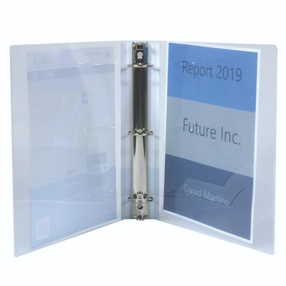 FileMode Poly Presentation O-Ring Binder 1.5" Clear