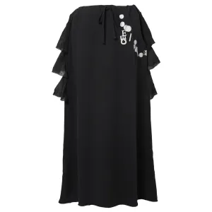FOUNTAIN SKIRT / BLACK
