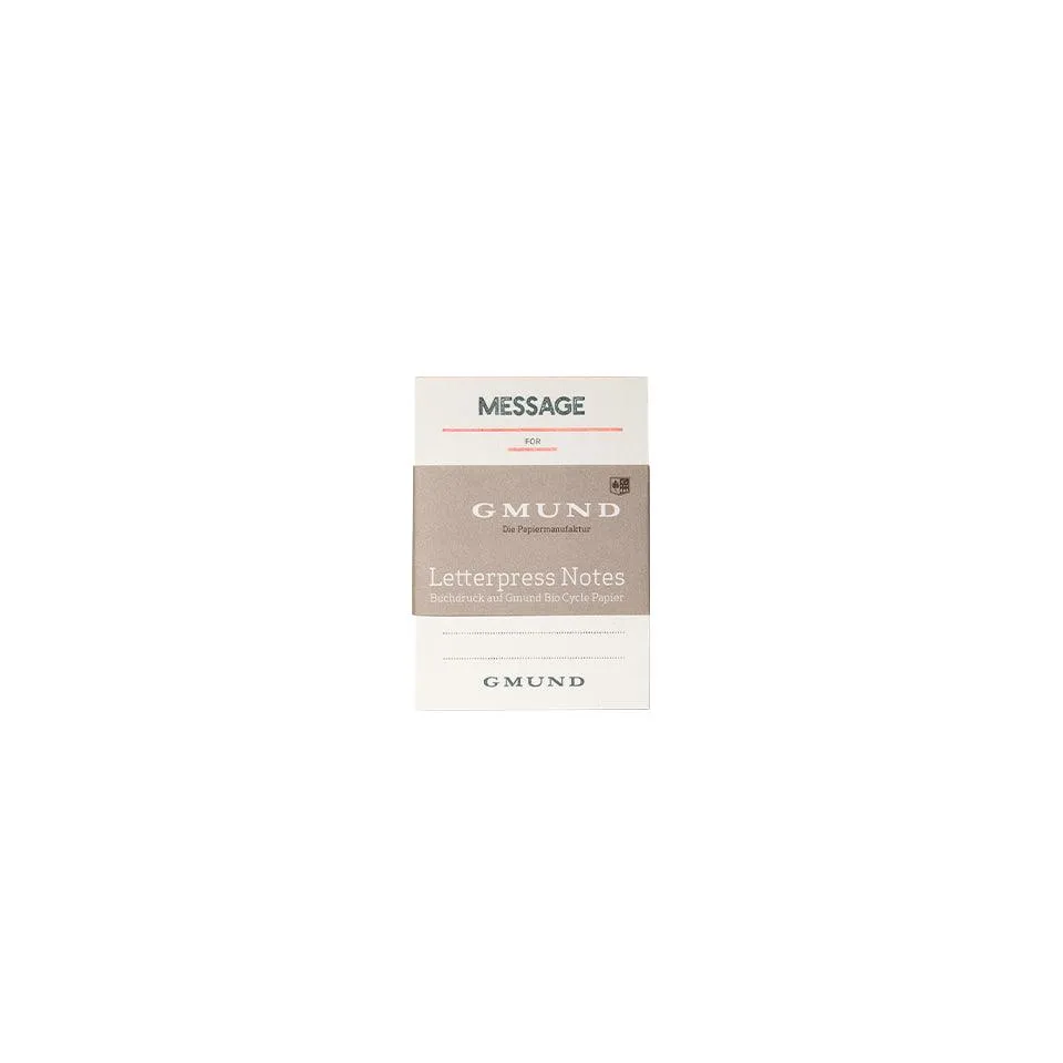 Gmund Letterpress Notes Set