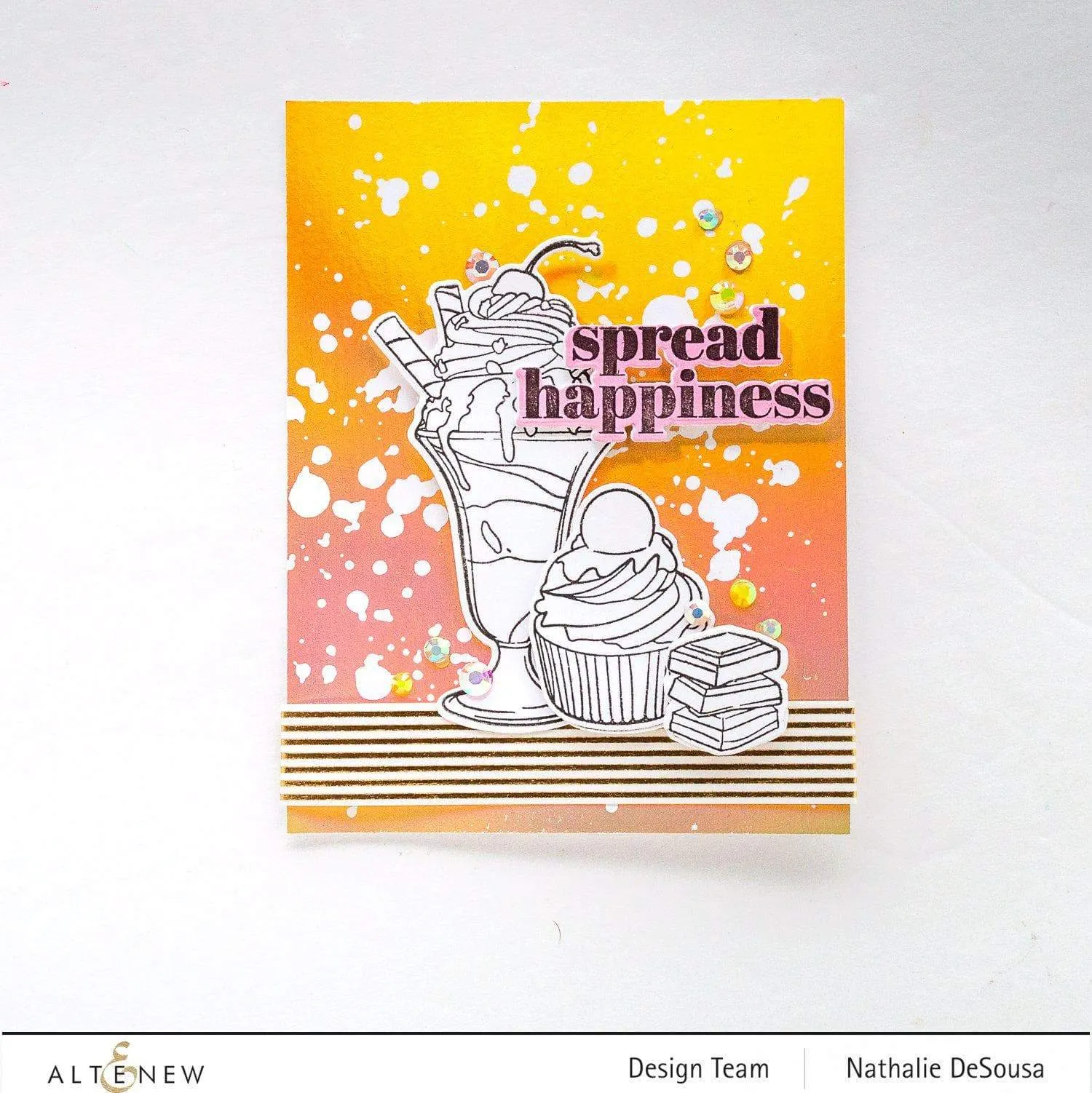 Gold Foil Pinstripe Washi Tape