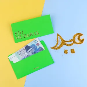 Green Eidi Cards