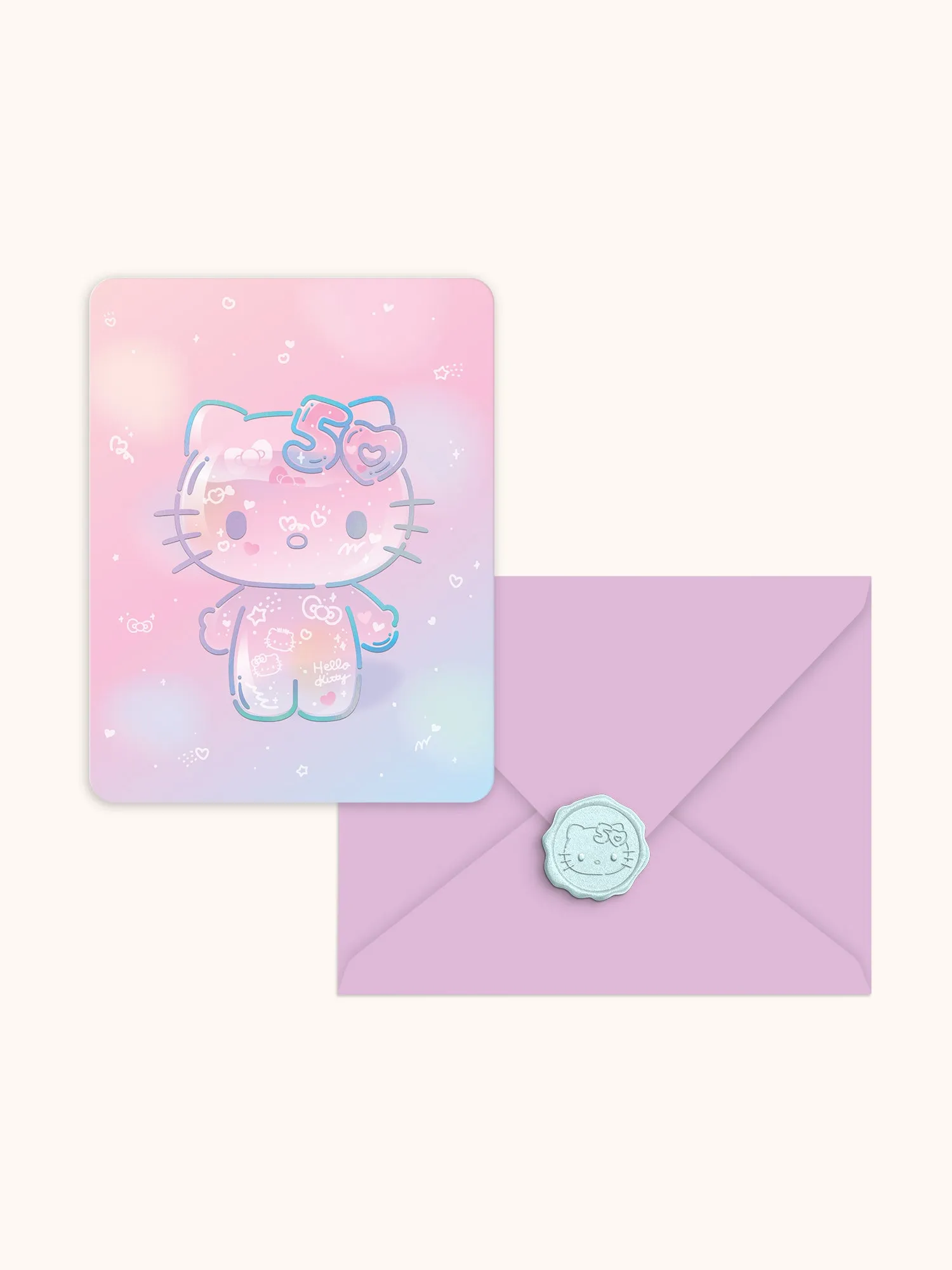 Hello Kitty 50th Anniversary Studio Note Cards with Matching Wax Seals