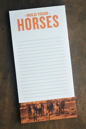 Hold Your Horses Notepad