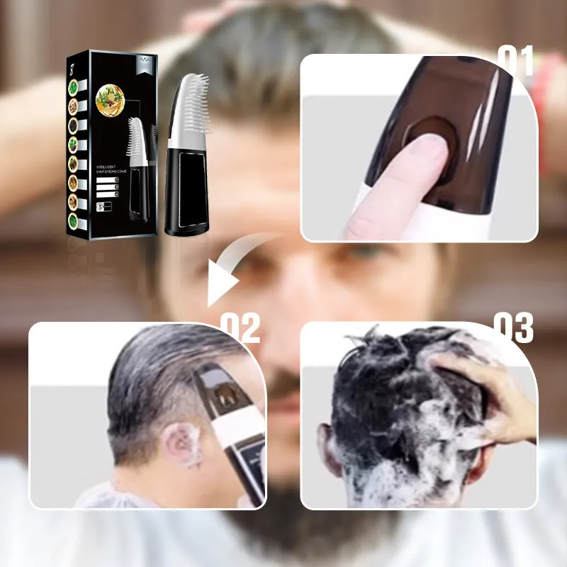 Intelligent Hair Dye Comb with Plant-Based Formula