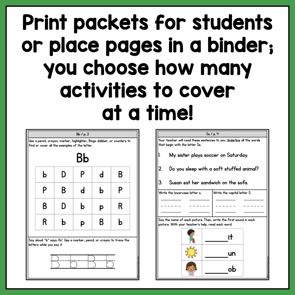 Letters and Sounds Intervention Pack | No-Prep, Phonics-Based Reading Intervention