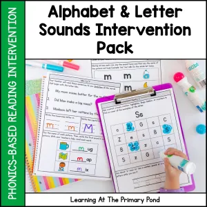 Letters and Sounds Intervention Pack | No-Prep, Phonics-Based Reading Intervention