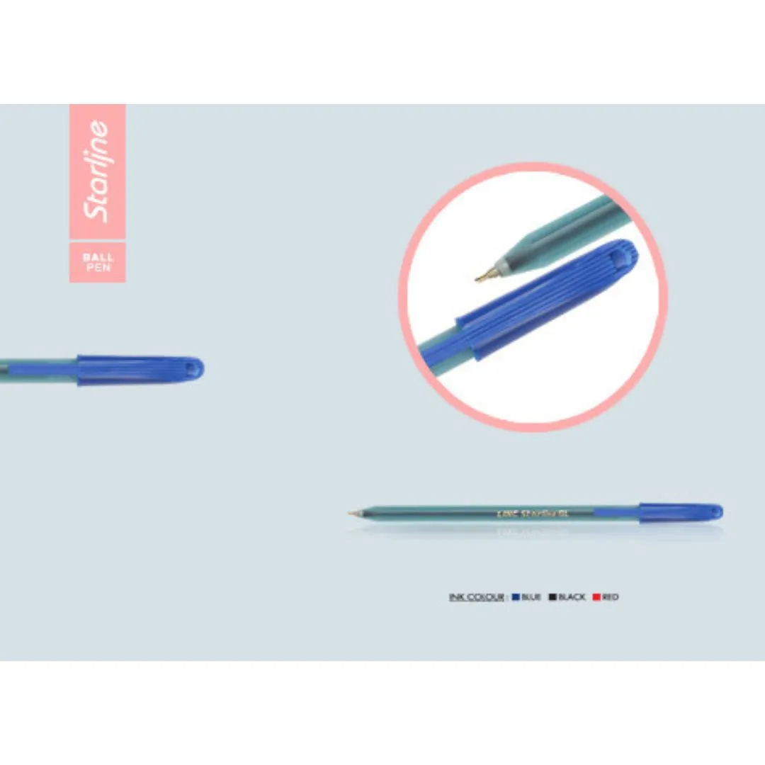 Linc Starline Ball Pen – Black ( Pack of 5 )