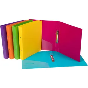 Marbig Soft Touch 2 Ring Binder A4 Assorted