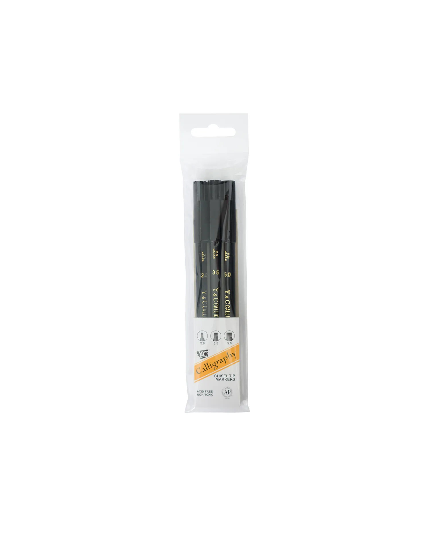 Marker Calligraphy Set Black - 3 Pieces