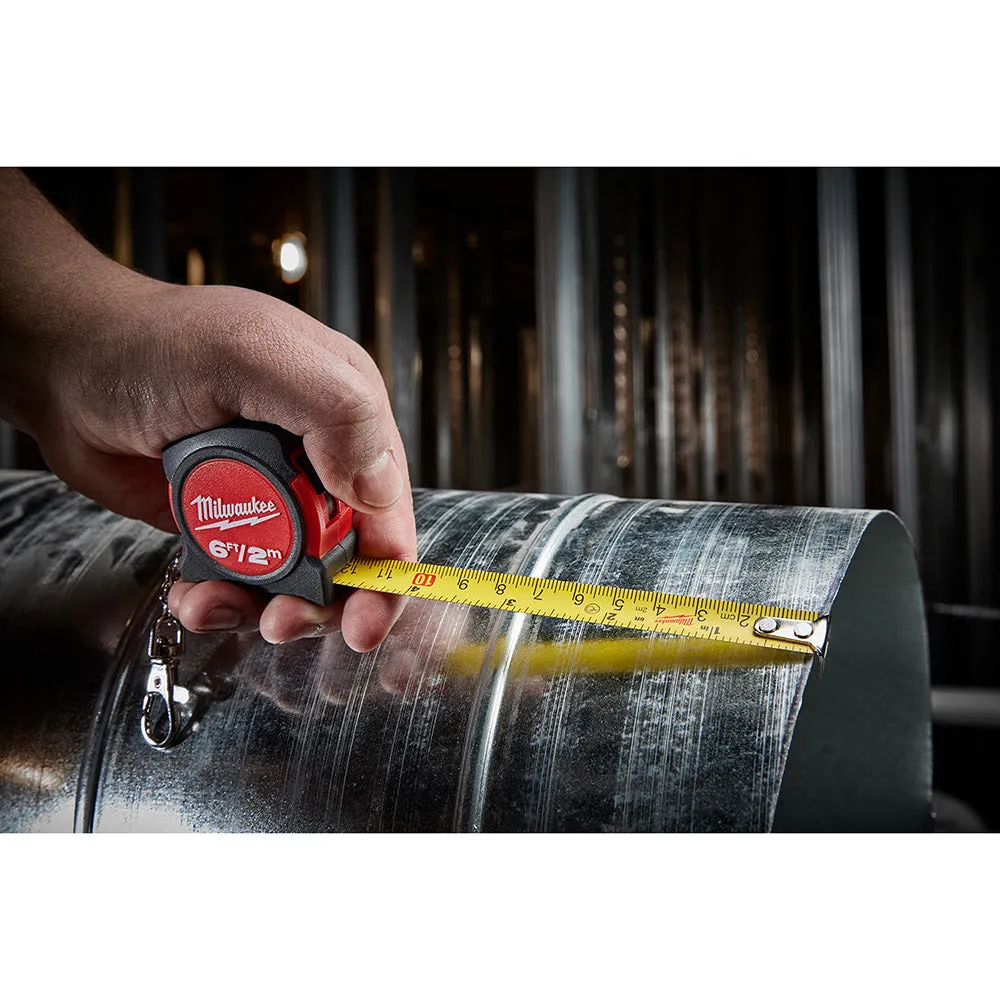 Milwaukee 48-22-5506 6ft / 2M KEYCHAIN TAPE MEASURE (Bulk)