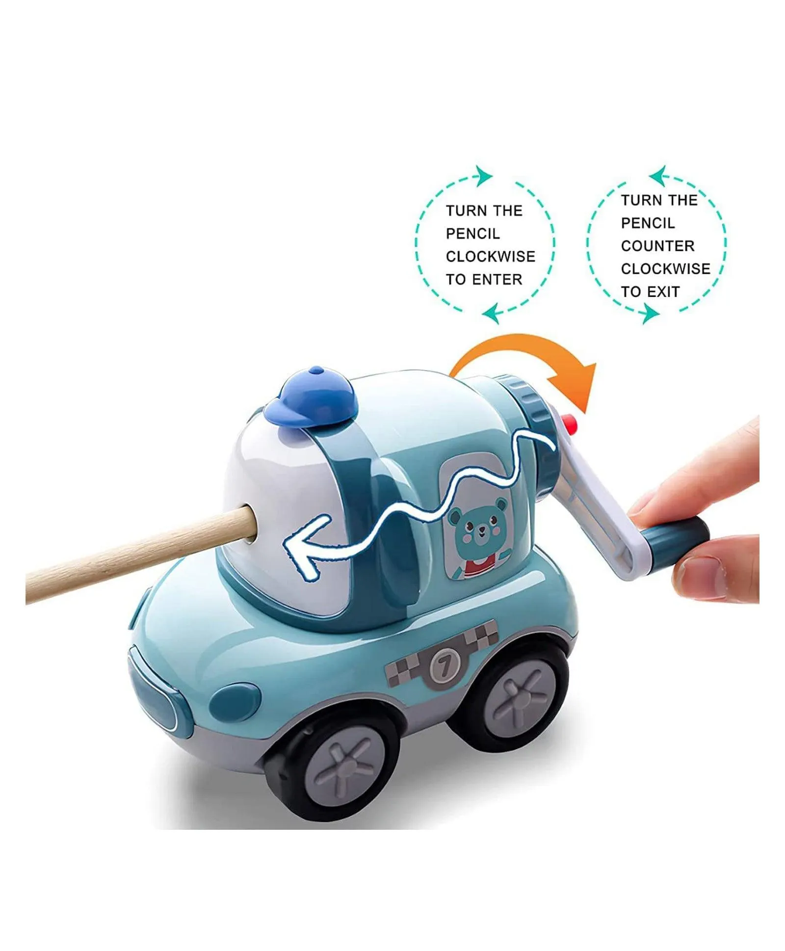 Mini Car On Wheels Manual Pencil Sharpener