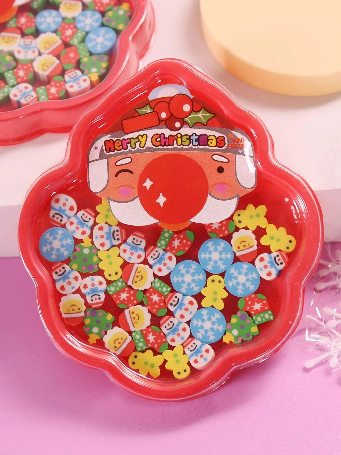 Mini Christmas Eraser Set (Random Design)