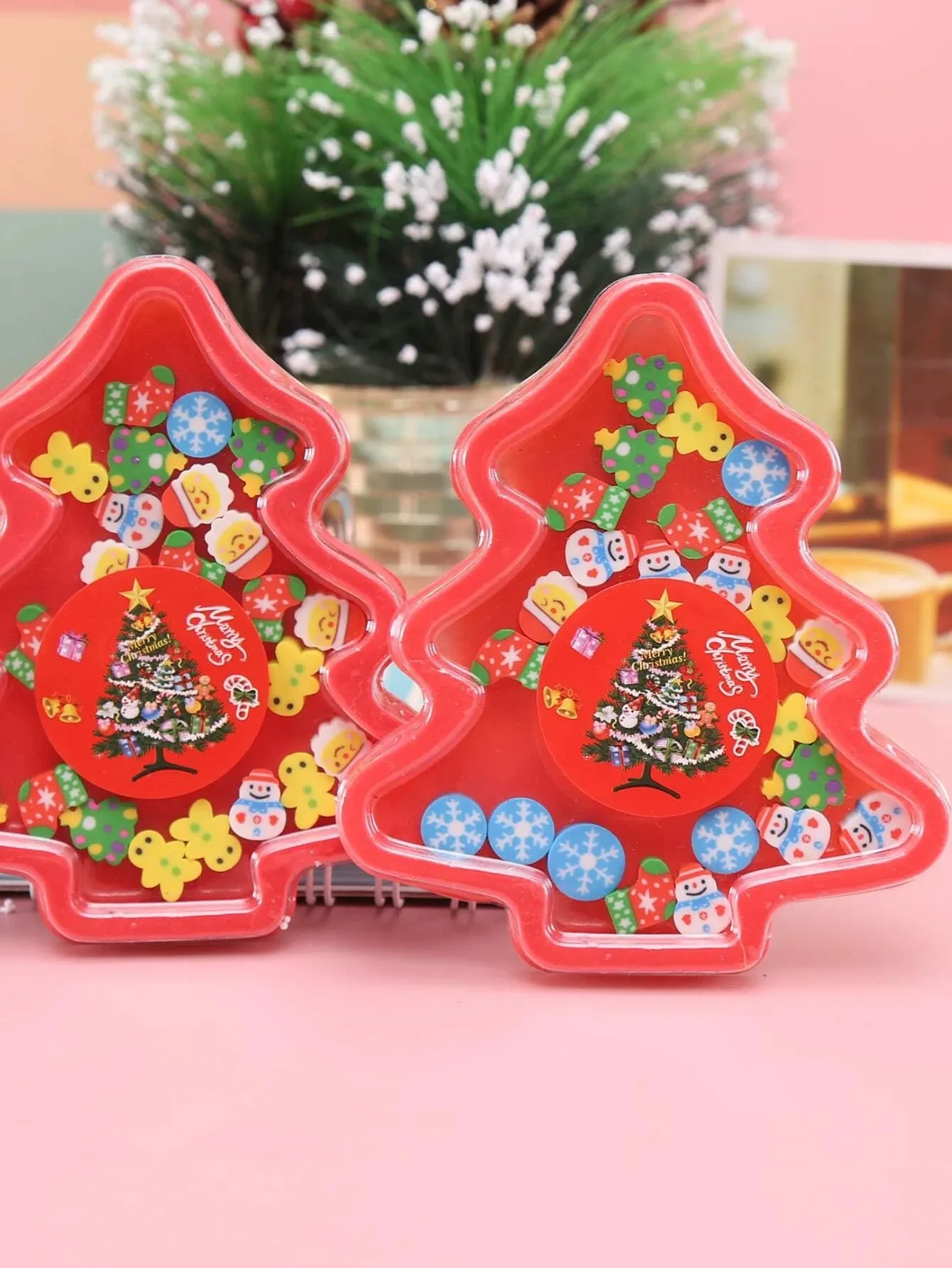 Mini Christmas Eraser Set (Random Design)