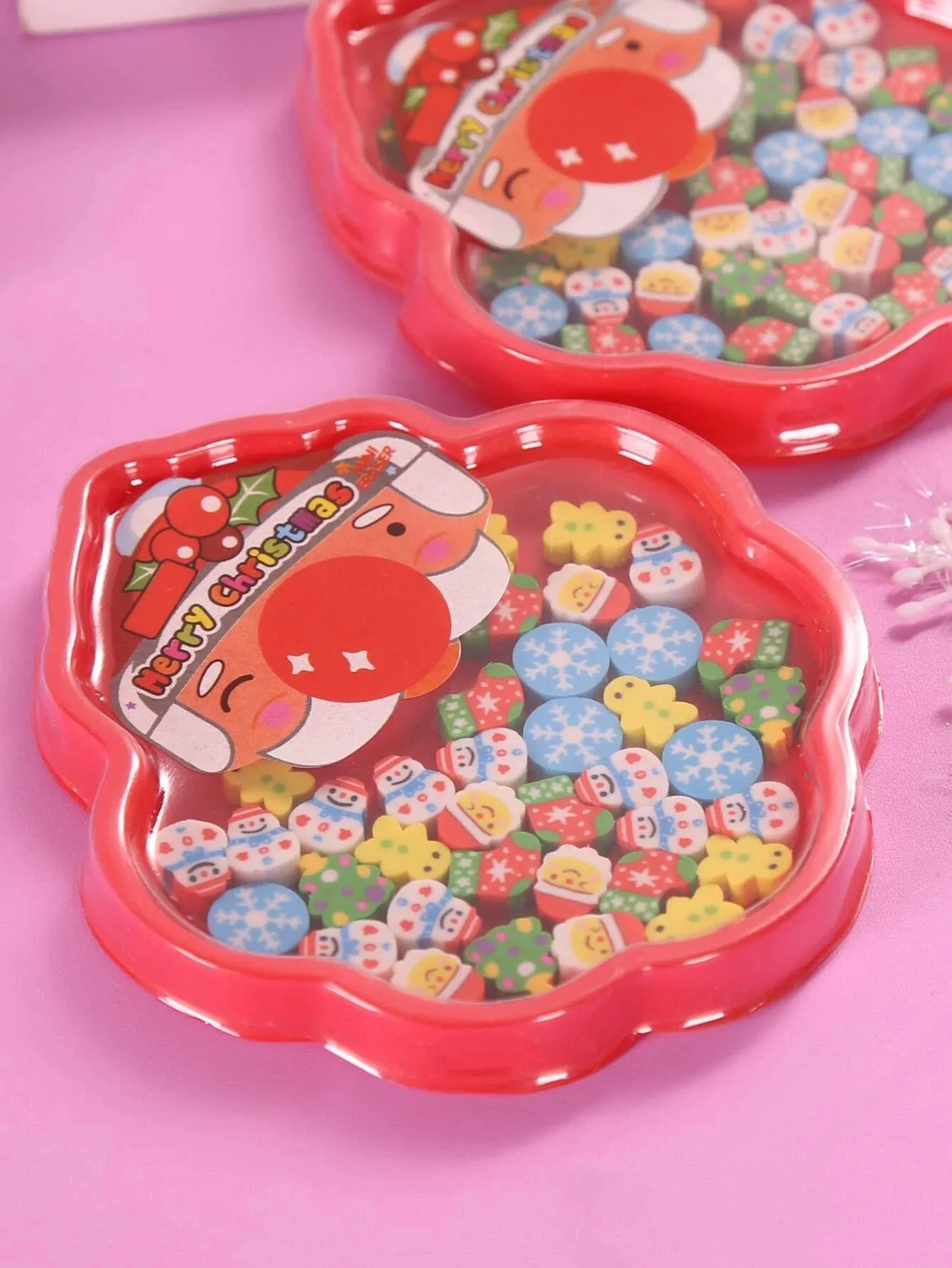 Mini Christmas Eraser Set (Random Design)