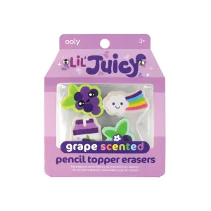 OOLY - Lil' Juicy Scented Topper Eraser - Grape