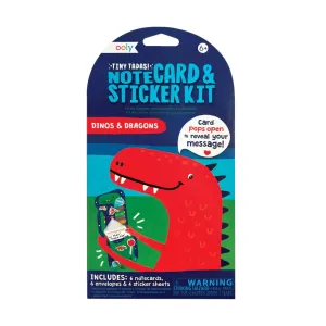 Ooly Tiny Tadas! Notecards and Sticker Set - Dinos & Dragons