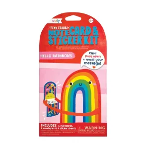 Ooly Tiny Tadas! Notecards and Sticker Set - Hello Rainbows