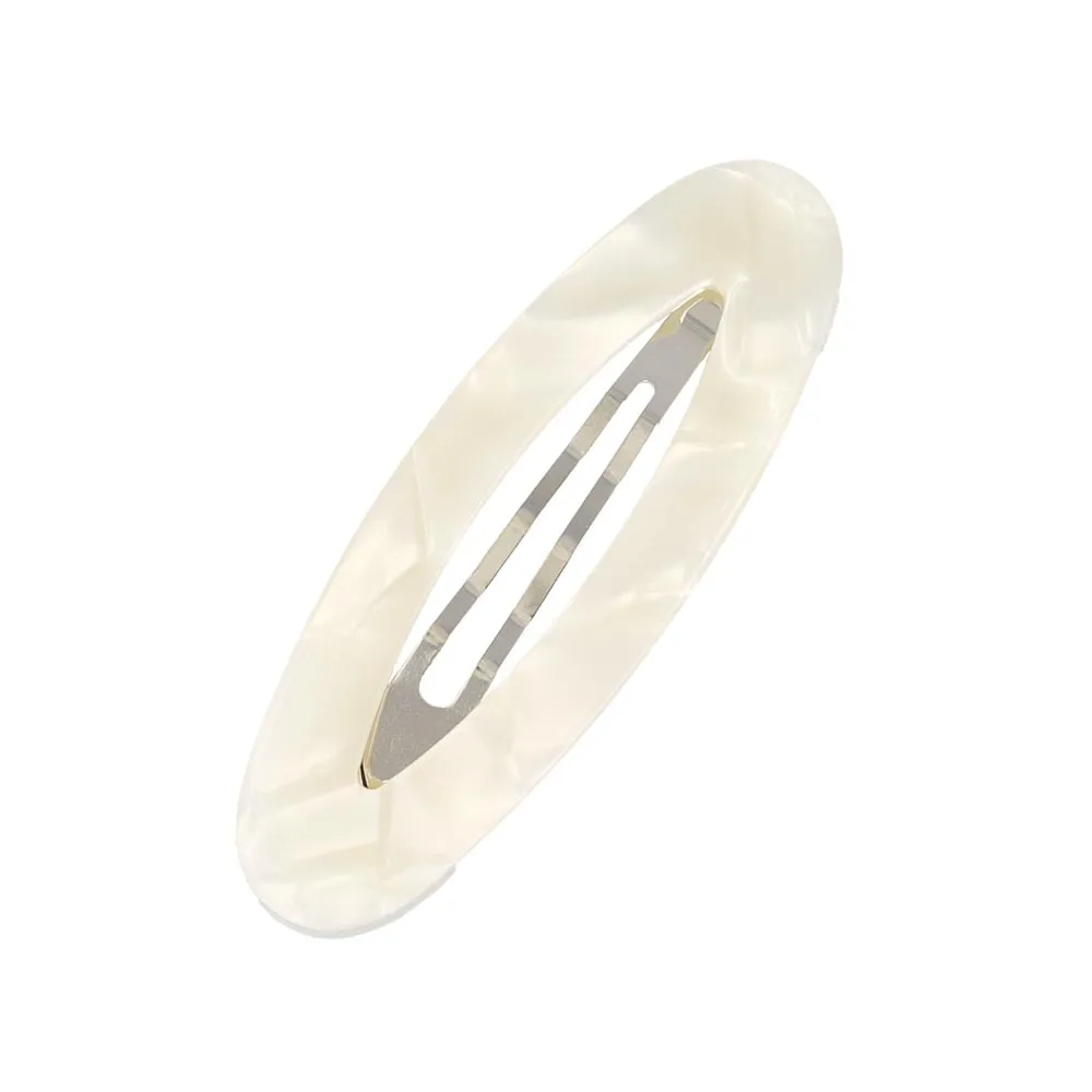 Oval Marble Snap Clip