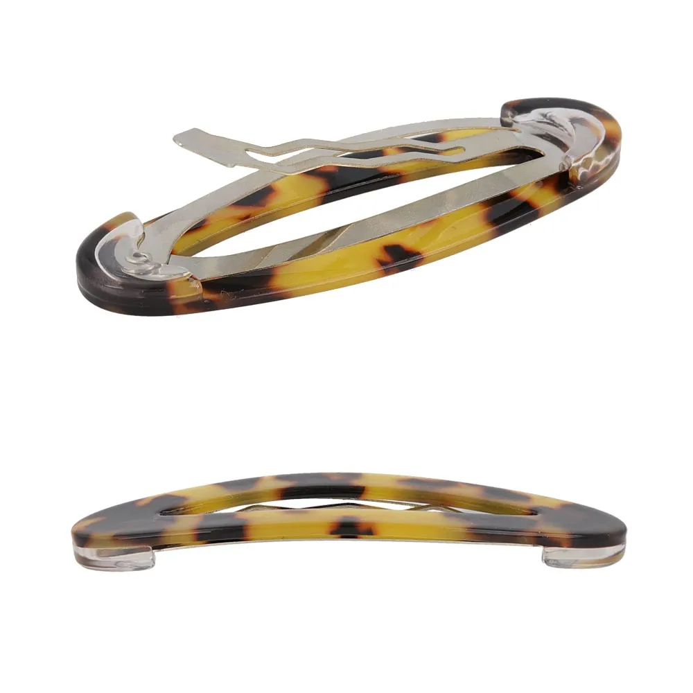 Oval Marble Snap Clip