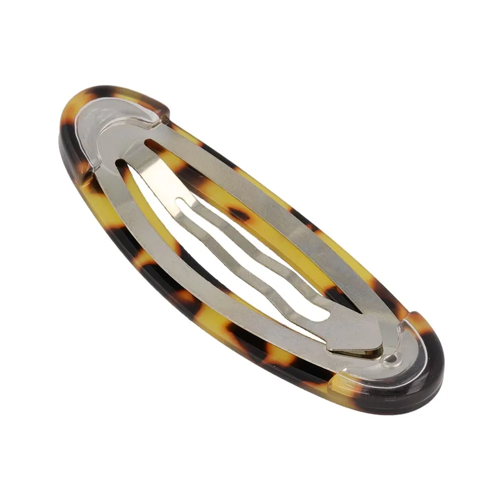 Oval Marble Snap Clip