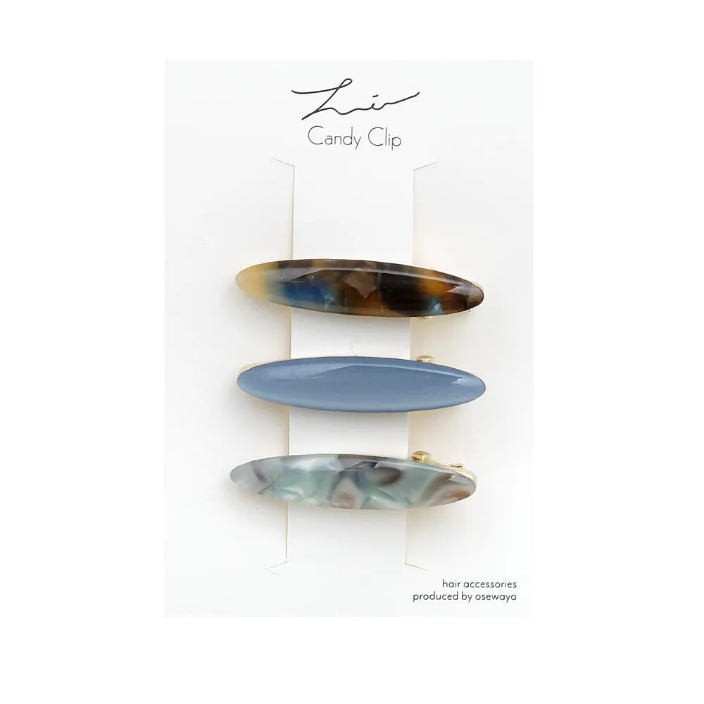 Oval Mini Hair Clip Set