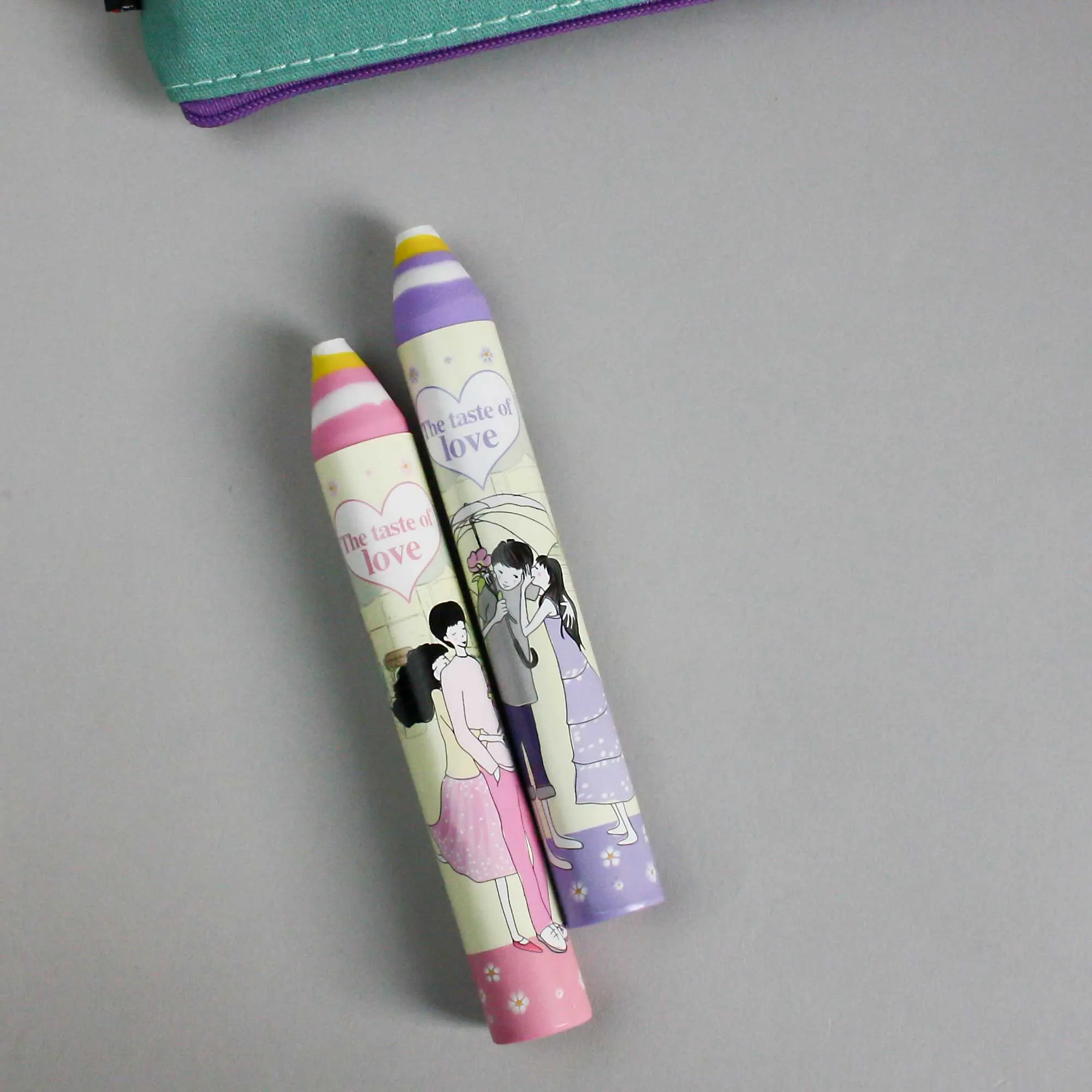 Pack of 2 Cute and Stylish Erasers - Fun and Decorative Desk Accessories
