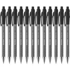 Papermate Flexgrip Retractable Ballpoint Pen Medium 1.0mm Black Box 12