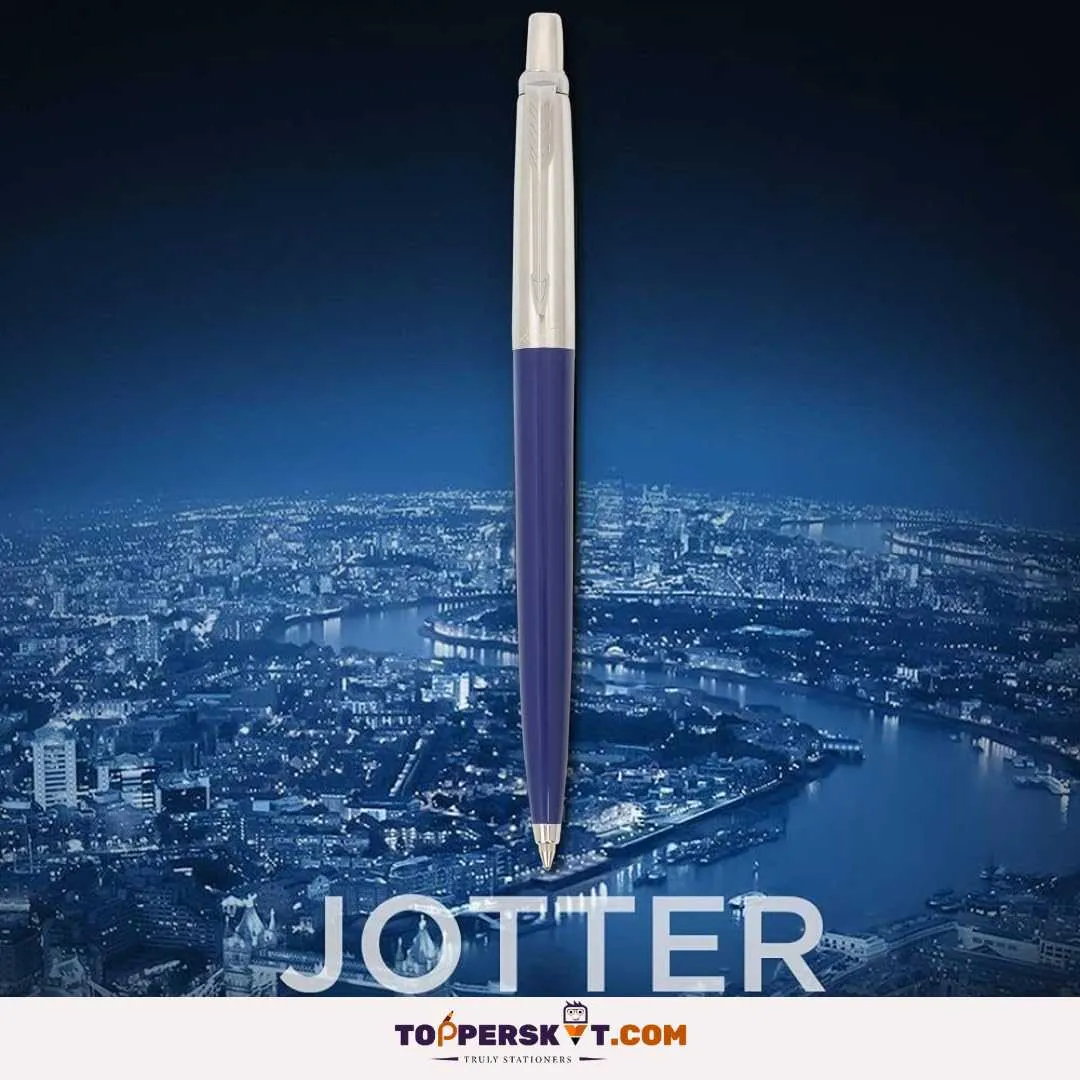 Parker EST-1888 Jotter Ball Pen With Stainless Steel - Blue (Pack of 1)