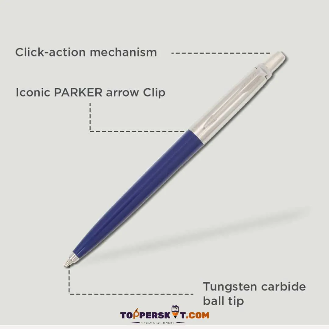 Parker EST-1888 Jotter Ball Pen With Stainless Steel - Blue (Pack of 1)