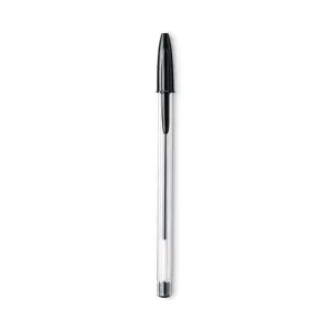 Pen - Bic Cristal Ballpoint Stick Pen, Black Ink, BICMS11BK/EA