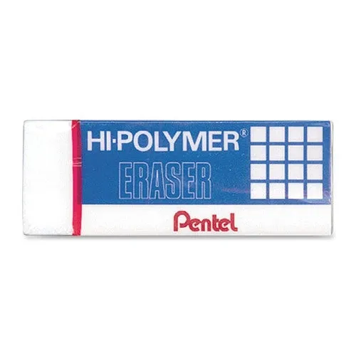 Pentel Eraser ZEH-10 Hi-Polymer Large Box of 36 Pcs