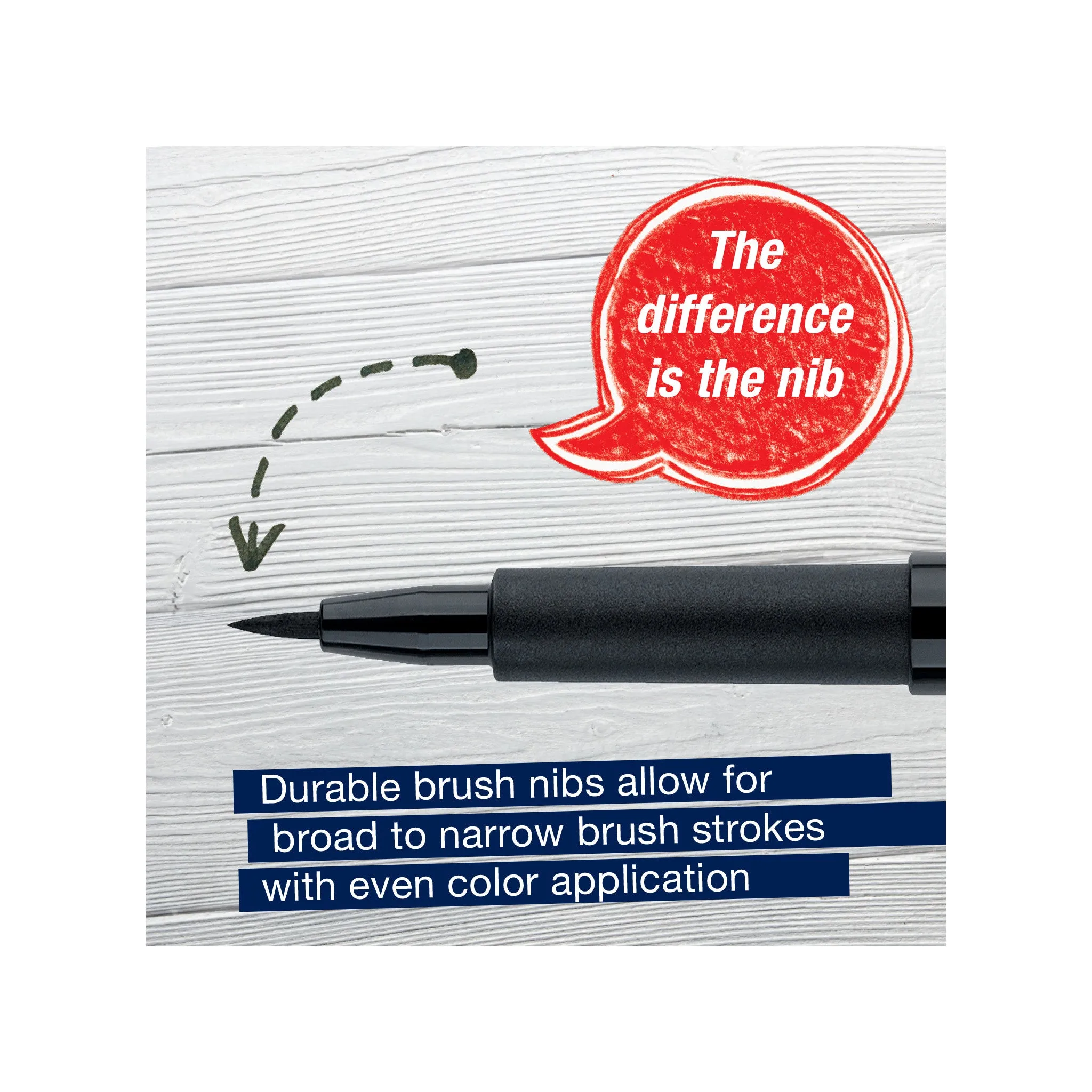 Pitt Artist Pen, Modern Lettering - #199 Black Set of 4 - #770084