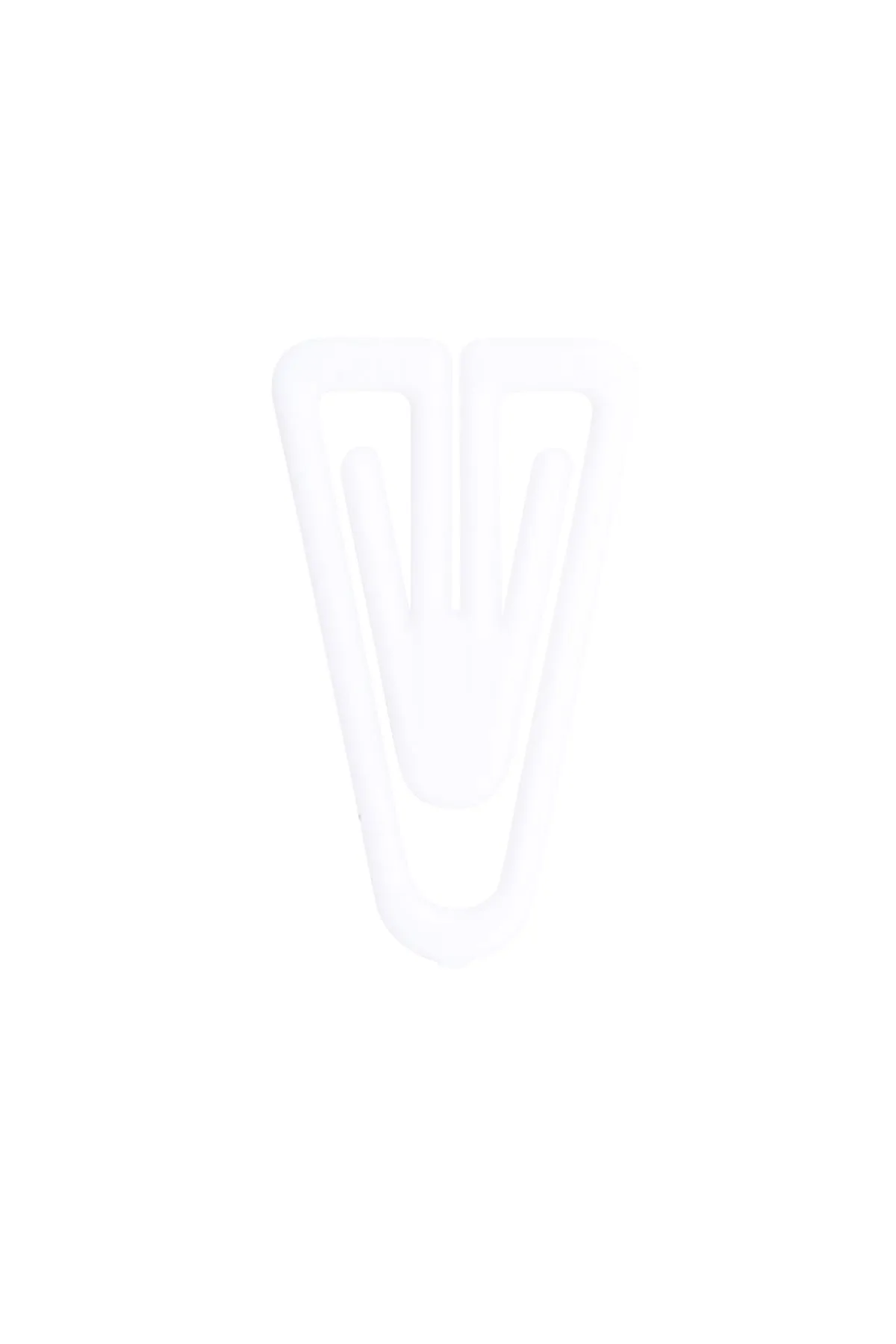 Plastiklips Paper Clips Large Size 200 Pack WHITE (LP-0610)