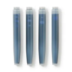 Polycarbonate Fountain Pen Ink Cartridges (4 Pack)