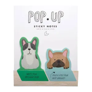 Pop Up Sticky Notes: Frenchie Dogs