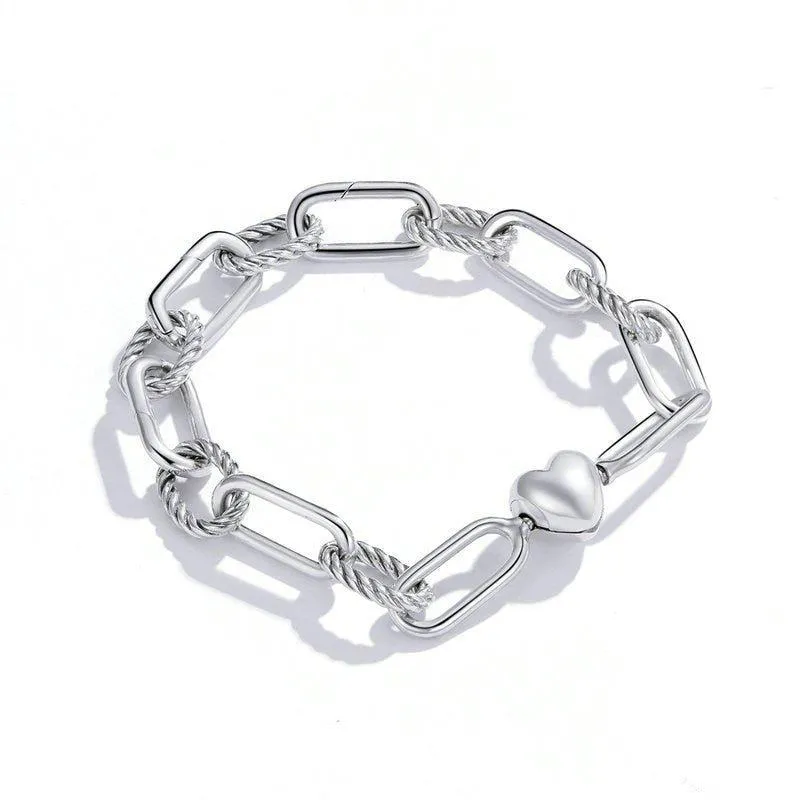 Punk Love of Paper Clips Bracelet