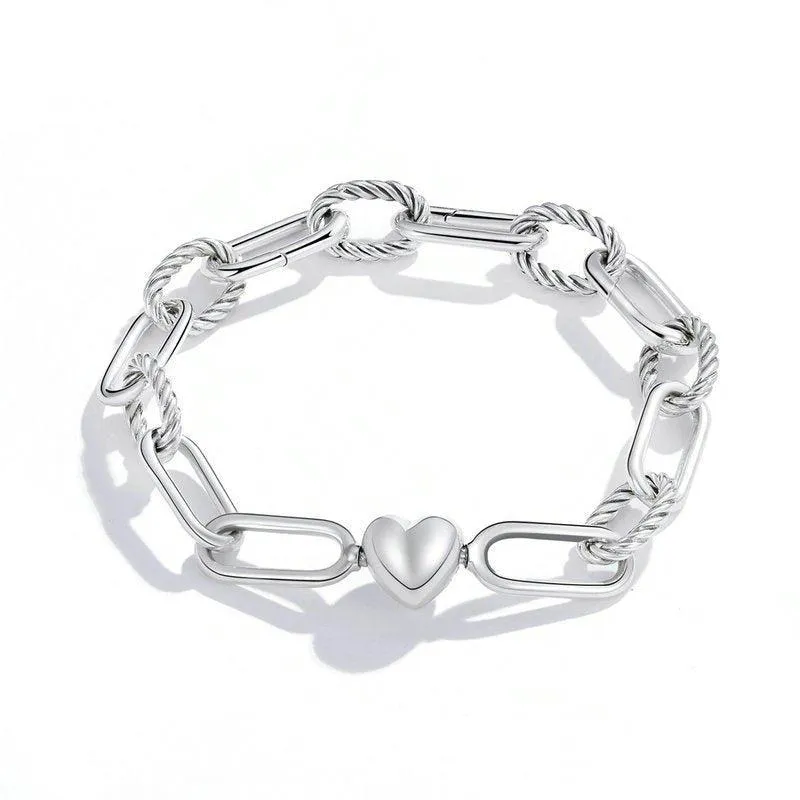 Punk Love of Paper Clips Bracelet