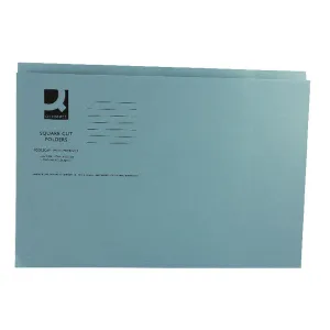 Q-Connect Blue S Cut Folder 250gm Pk100