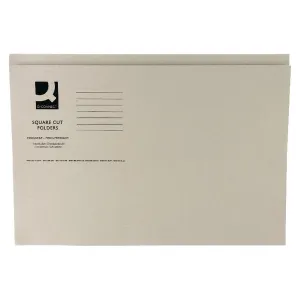 Q-Connect Buff S Cut Folder 250gm Pk100