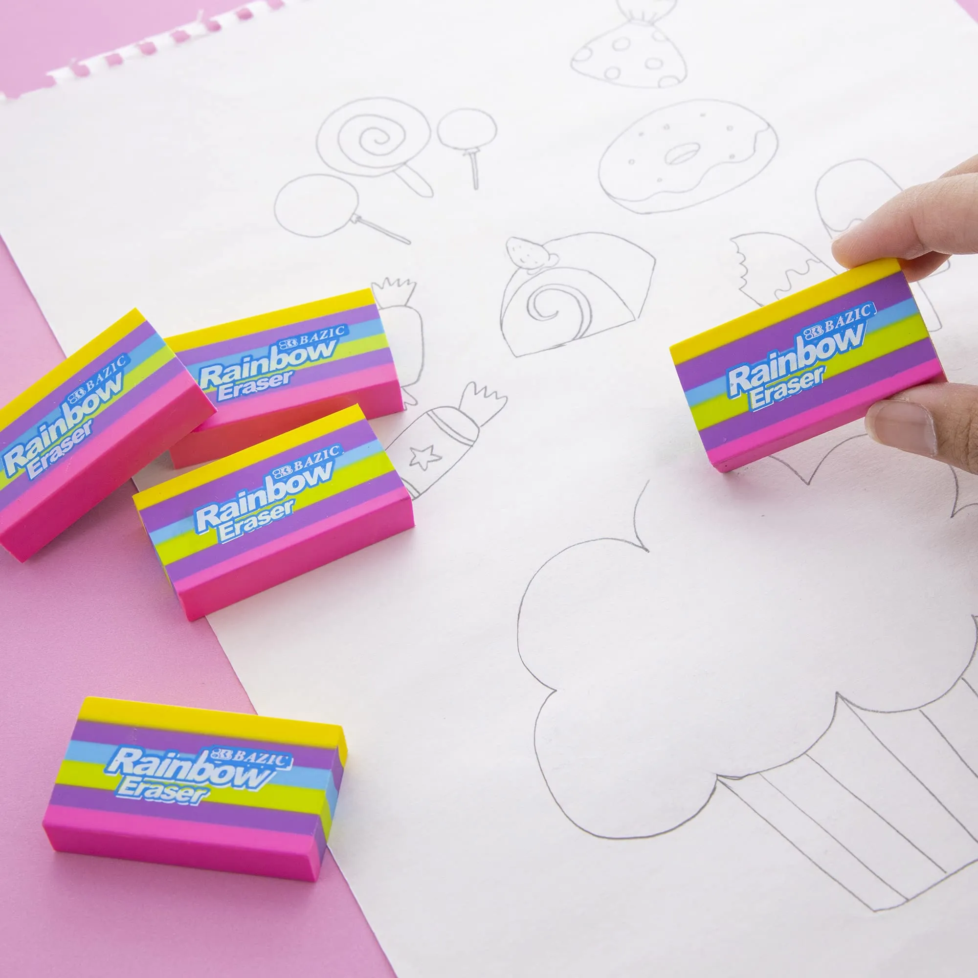 Rainbow Latex Free Eraser