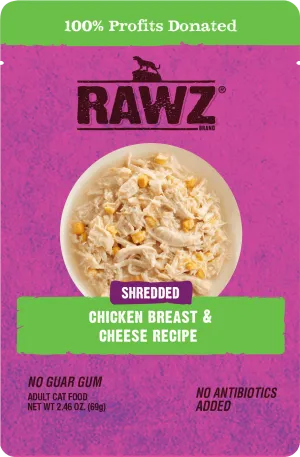 RAWZ® Shredded Chicken and Cheese Recipe 2.46-oz, Wet Cat Food