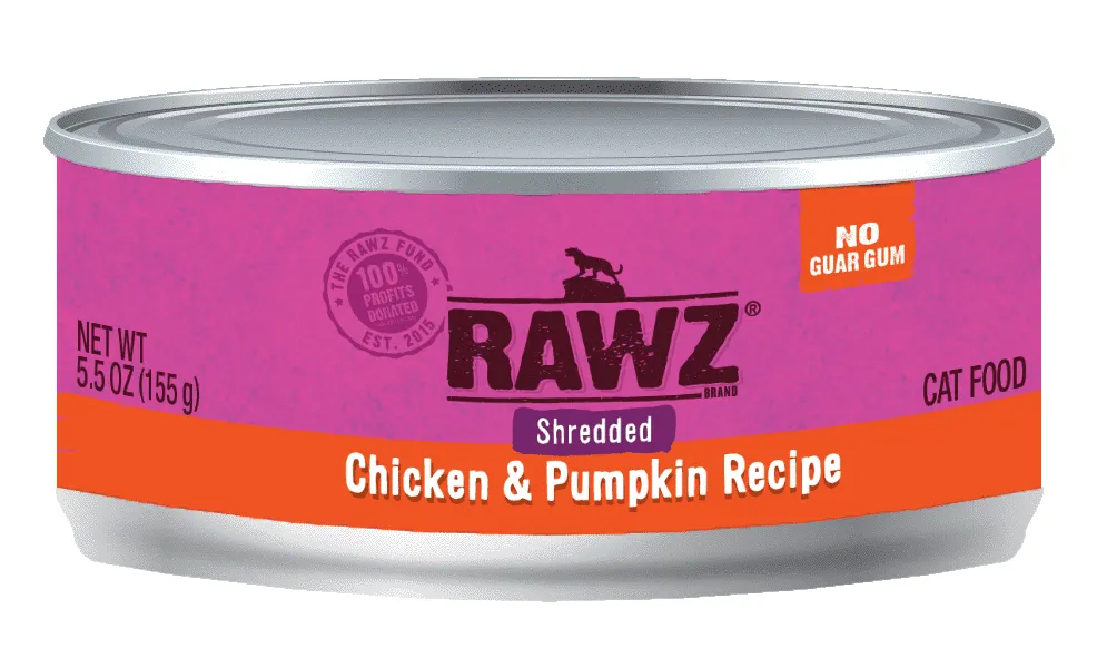 RAWZ® Shredded Chicken and Pumpkin Recipe, Wet Cat Food