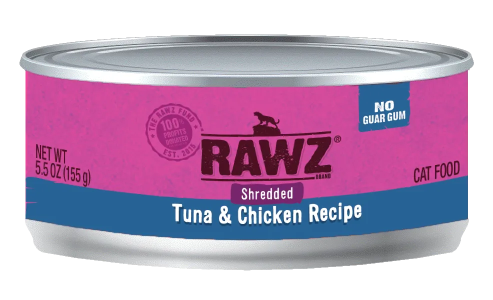 RAWZ® Shredded Tuna and Chicken Recipe, Wet Cat Food