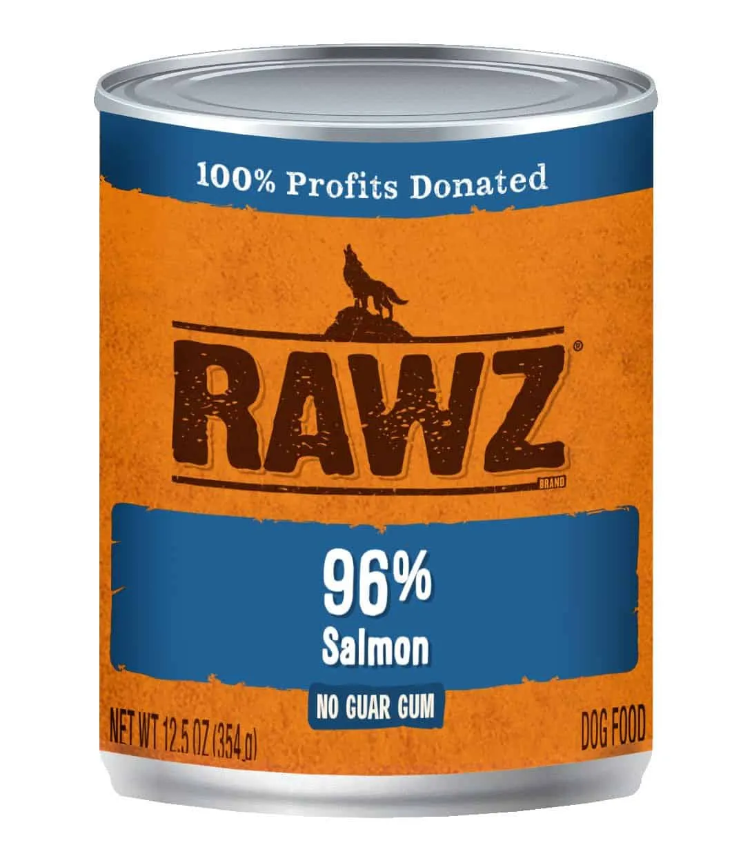 RAWZ® Steam Cooked 96% Salmon Recipe, Wet Dog Food Topper, 12.5oz Case of 12