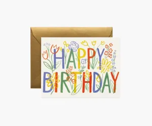 Rifle Paper Co - Greeting Card - Happy Birthday