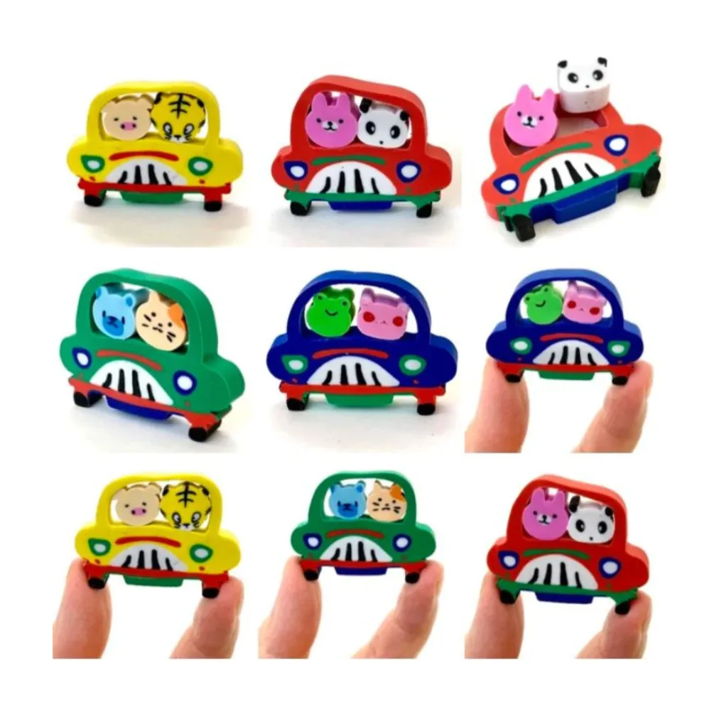 Road Trip Animals Little Erasers