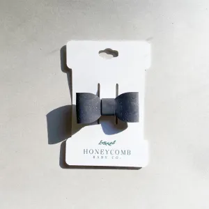Rylie Bow Hair Clip - Charcoal
