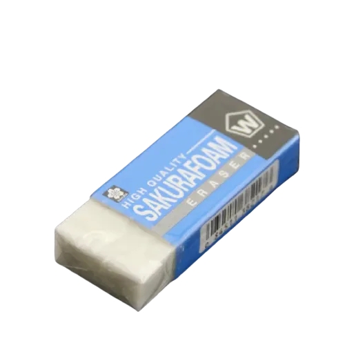 Sakura High Quality Sakura foam Eraser Professional Drawing Eraser Rubber Pencil Eraser